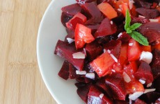 salade de betteraves tomate parmesan