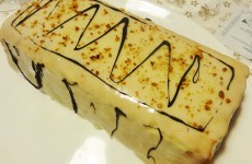 Buche de Noel au chocolat blanc