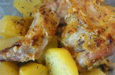 Lapin a la moutarde en papillote