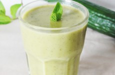Soupe froide concombre menthe