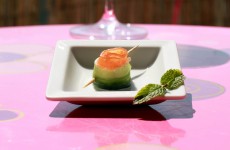 Roules de courgette ail et fines herbes