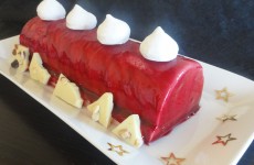buche de noel chocolat framboise