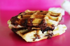 gaufre feuilletée au nutella