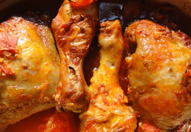 Poulet aux tomates et vinaigre balsamique