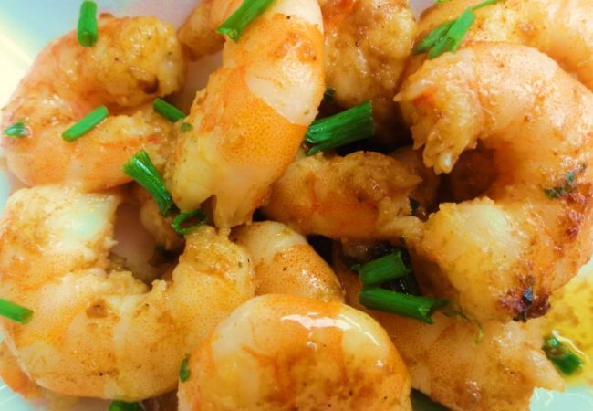 Crevettes au curry