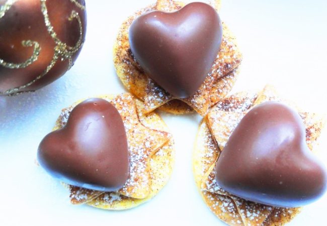 Sablés à la cannelle et son coeur guimauve Cémoi