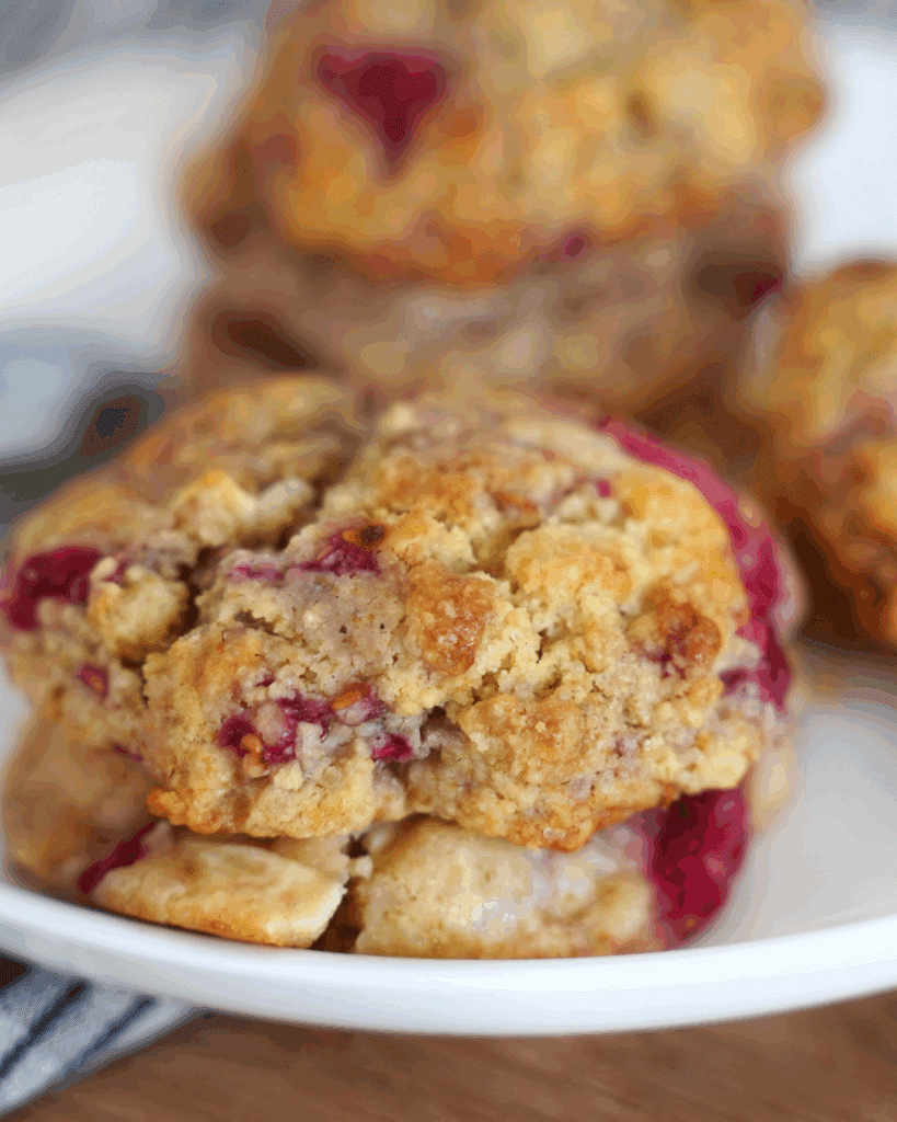 recette cookies chocolat blanc et framboises moelleux