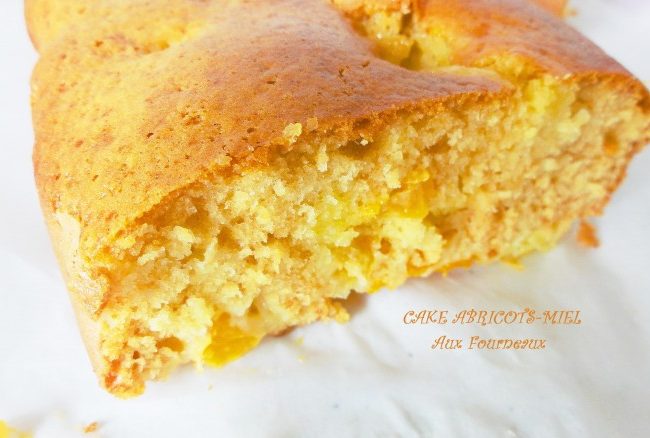 Cake abricots miel