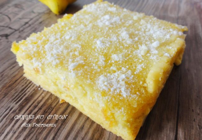 Carrés au citron { Lemon bars }