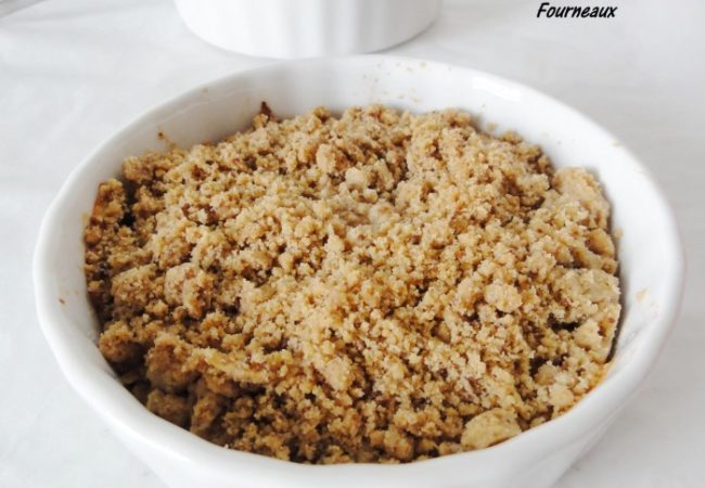 Crumble aux pommes du chat qui tousse