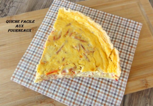 Quiche jambon tomates comté