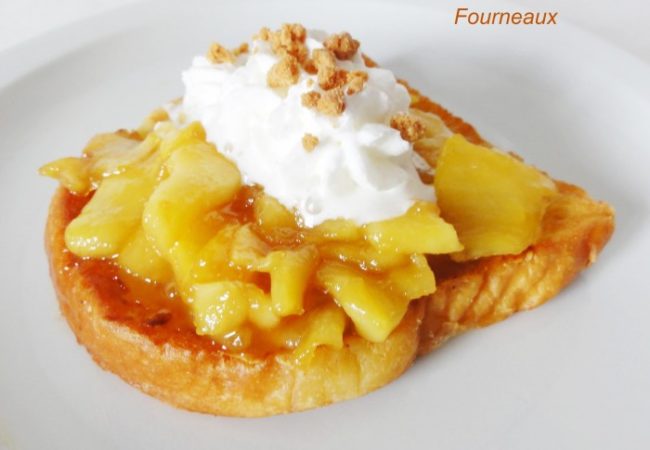 Pain perdu pommes tatin