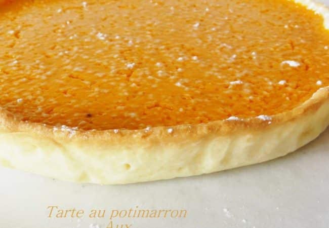 Tarte sucrée au potimarron