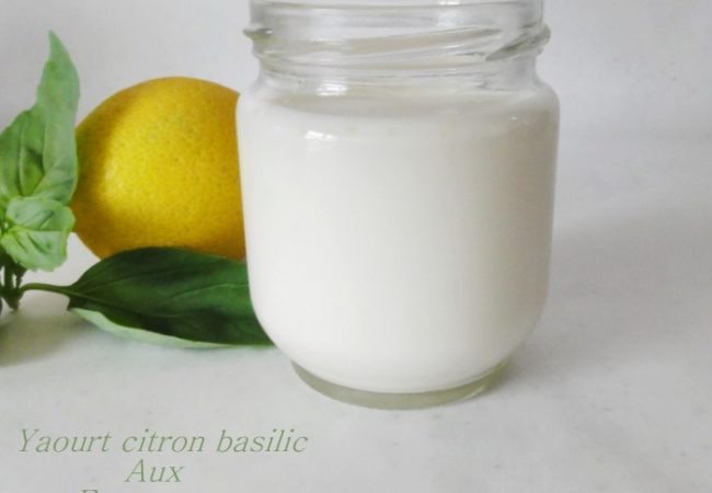 Yaourt citron basilic