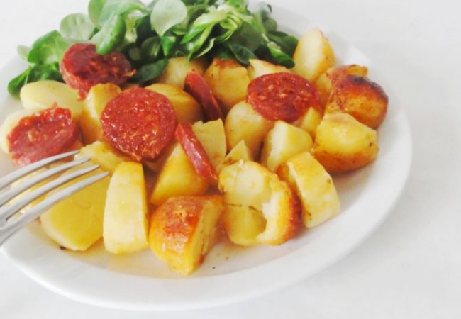 Pommes de terre sautées au chorizo