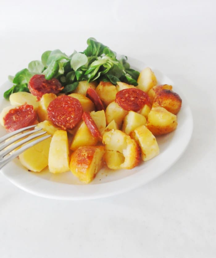 Pommes De Terre Sautées Au Chorizo