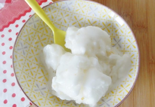 Sorbet maison avec du sirop de citron