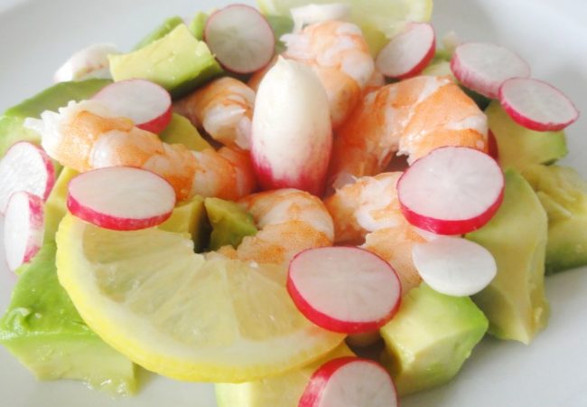 Salade avocat crevettes