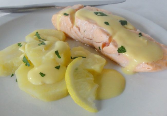 Saumon au beurre blanc