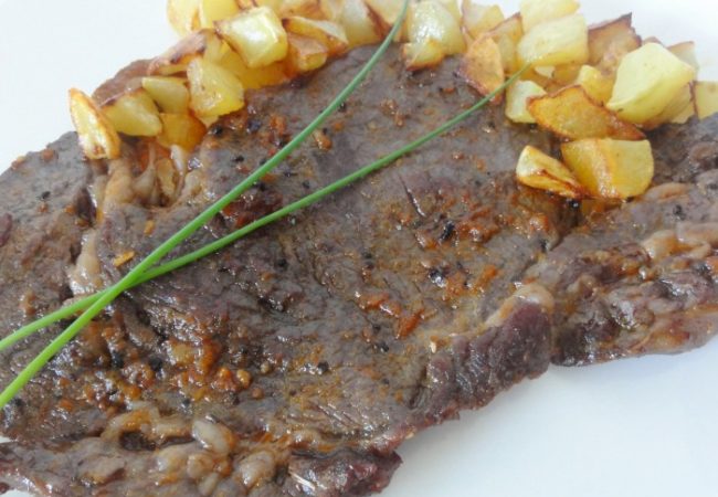 Entrecôte marinée sauce à l’échalote