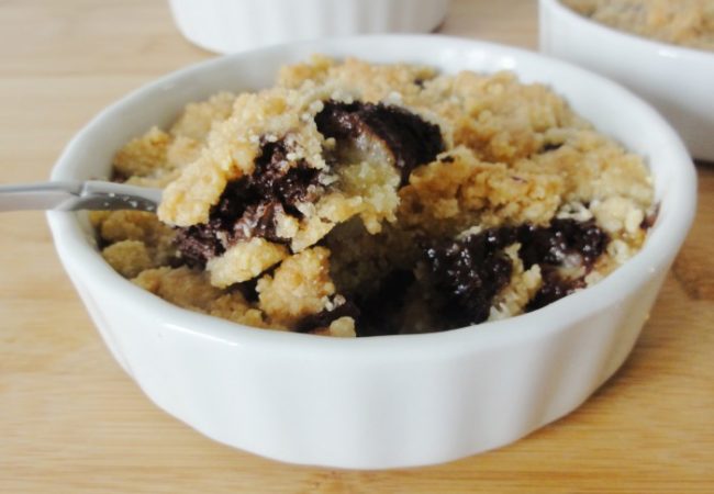 Crumble chocolat banane