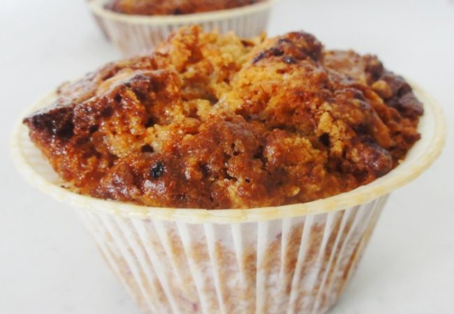 Muffins caramel vanille rhum