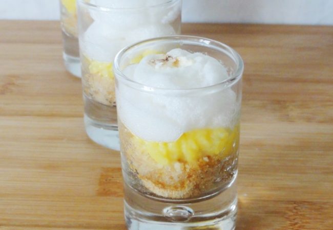 Tarte au citron meringuée en verrine