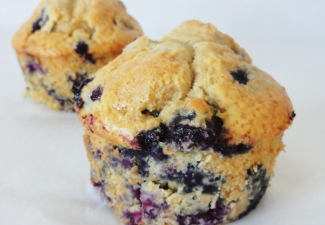 Muffins aux myrtilles fraiches