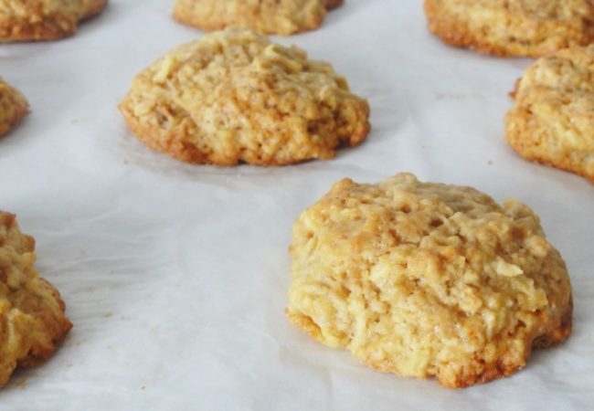 Cookies aux pommes caramélisées