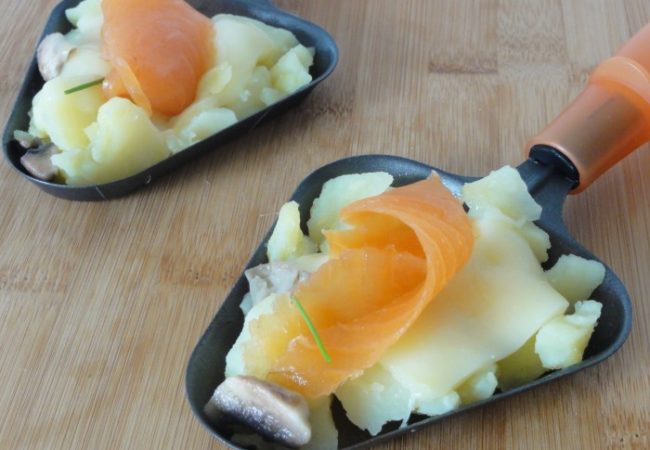 Raclette au saumon fumé