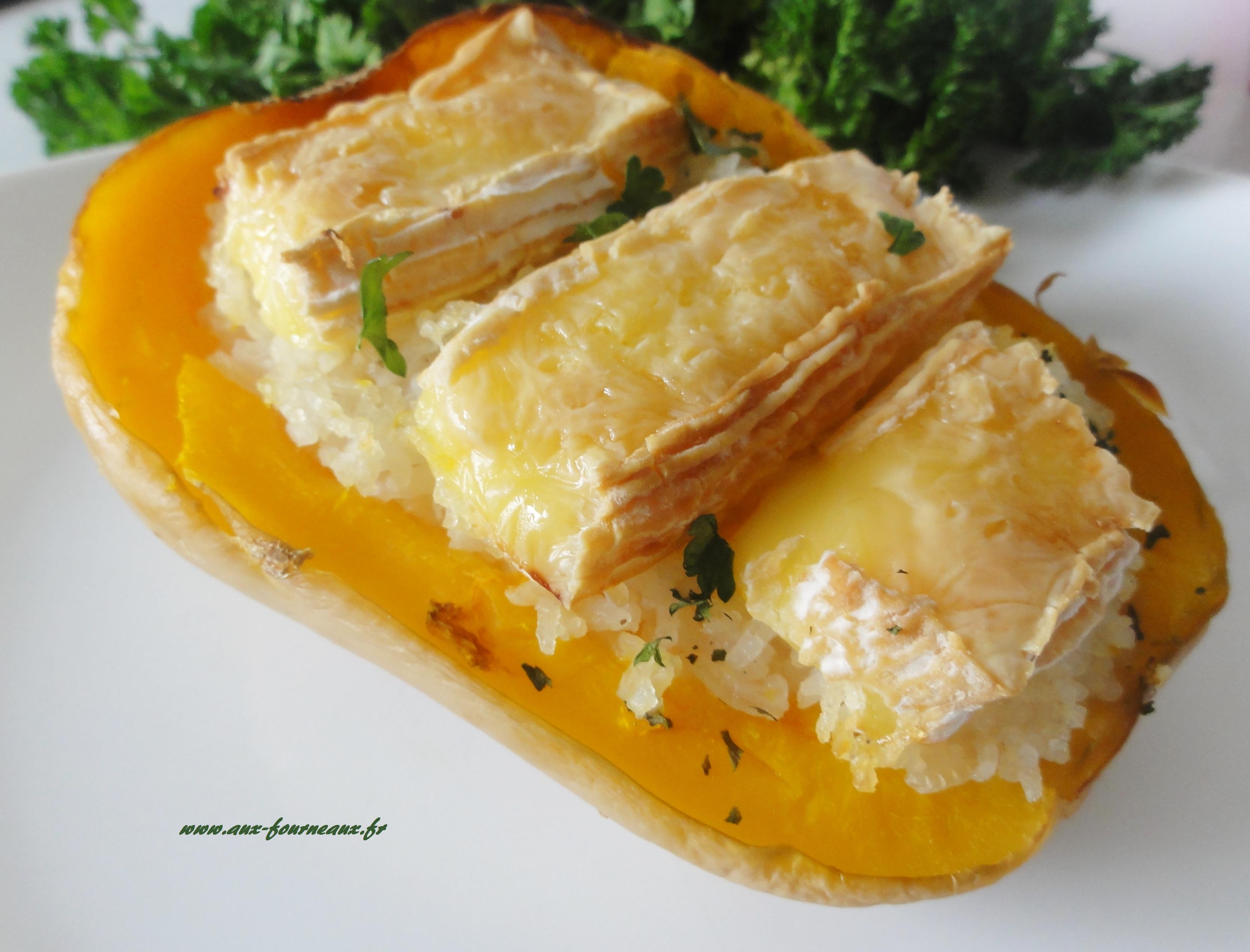 Courge Butternut Farcie Au Camembert Aux Fourneaux