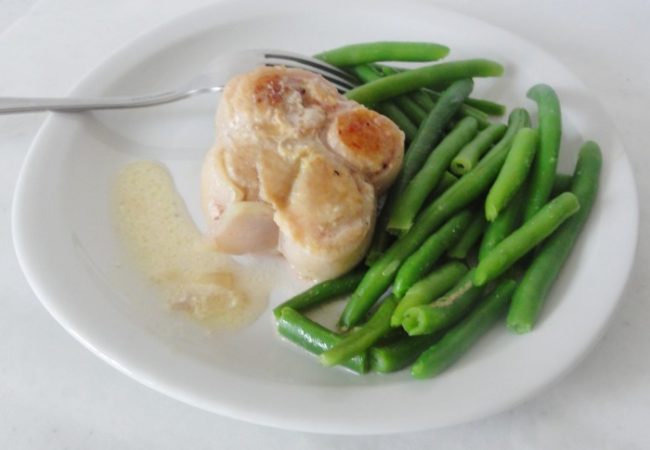 Paupiettes de dinde échalotes haricots verts