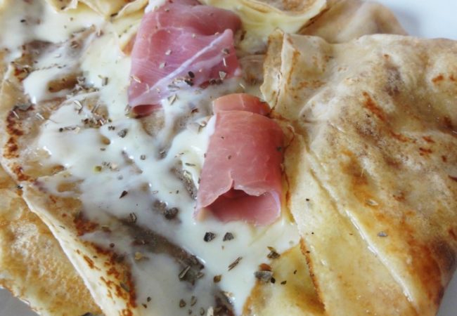 Crêpes salées mozzarella jambon cru