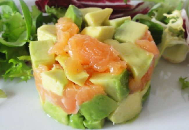 Tartare de saumon avocat