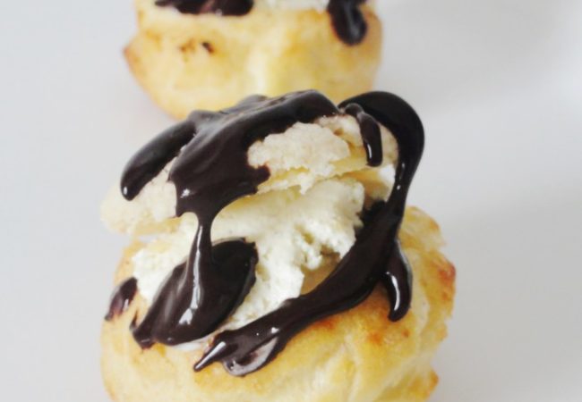 Profiteroles au chocolat