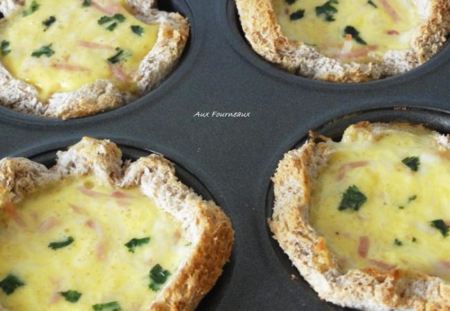 Quiche avec du pain de mie