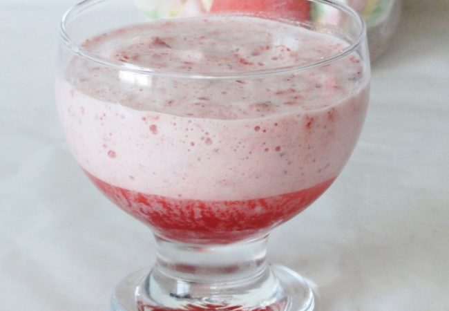 Mousse aux fraises sans gélatine