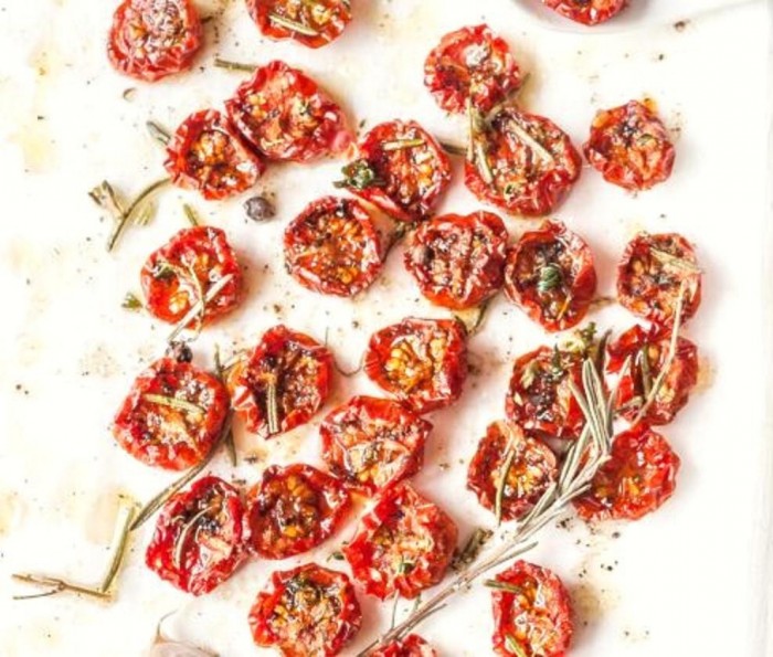 Tomates confites a la fleur de sel
