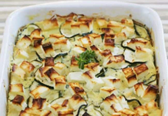 Gratin de courgettes vapeur