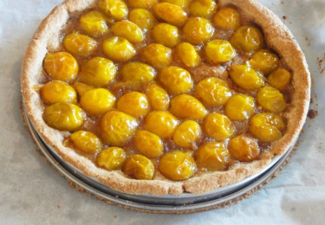 Tarte mirabelles sans crème