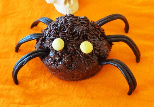 Muffins araignées pour Halloween