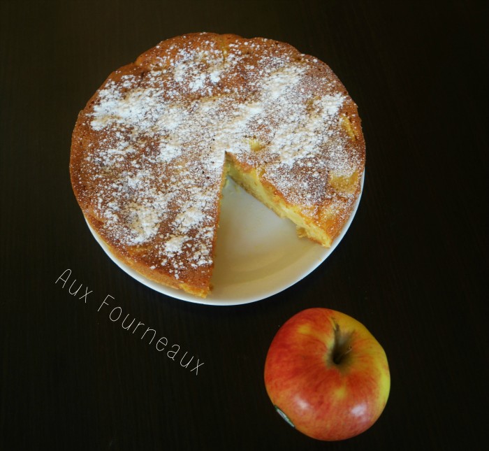 gateau madeleine aux pommes