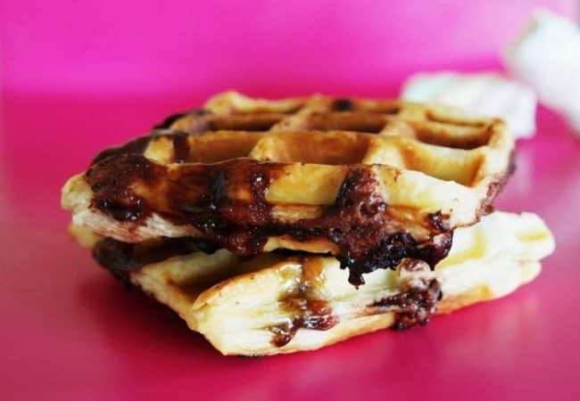 Gaufre feuilletée au Nutella