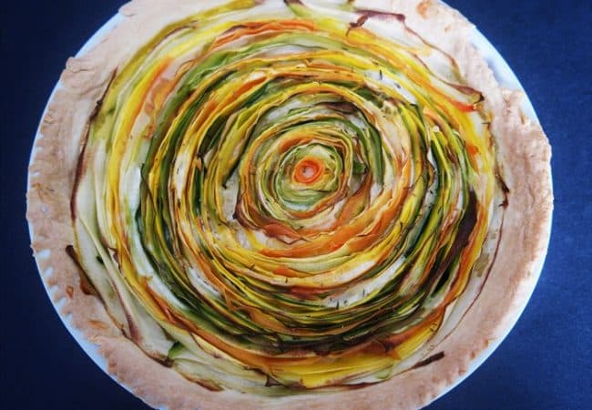 Tarte spirale aux légumes