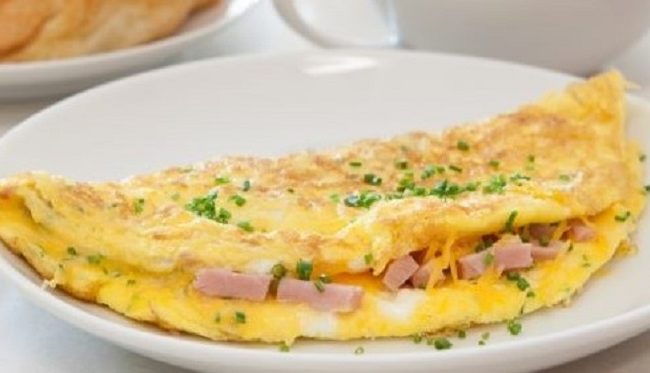 Omelette traditionnelle au fromage