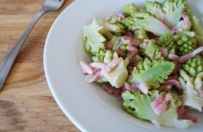 Chou Romanesco aux lardons