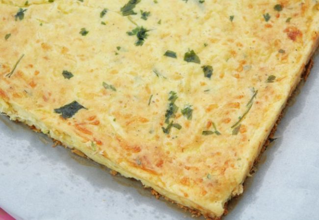 Clafoutis de courgettes au chèvre