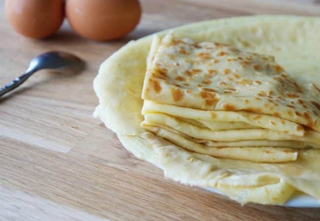 Crêpes légères sans lait