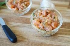 tartare truite fumée verrine