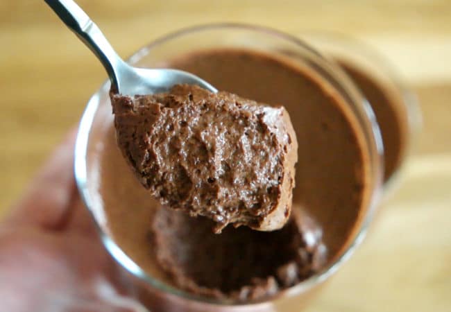 Mousse au chocolat vegan sans œuf